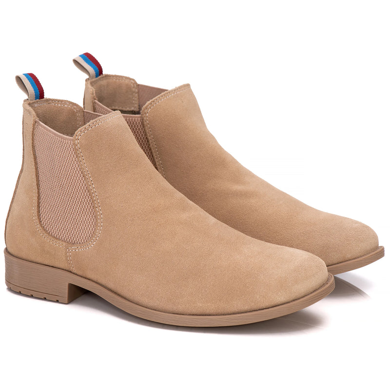 Botina Masculina Shelsea Couro Camurça Legitimo