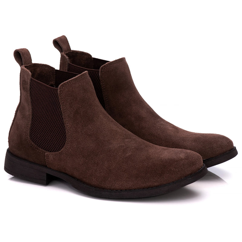 Botina Masculina Shelsea Couro Camurça Legitimo
